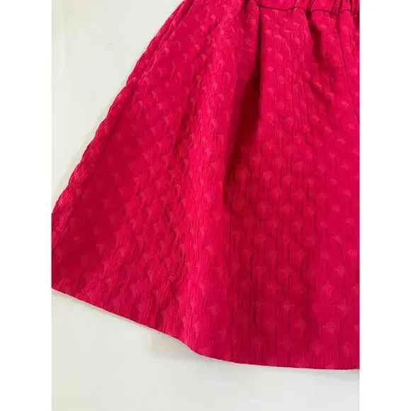 Merlette Smocked Waist Textured Shorts 4 inch Womens Medium Hot Pink Beach Artsy - Picture 10 of 15